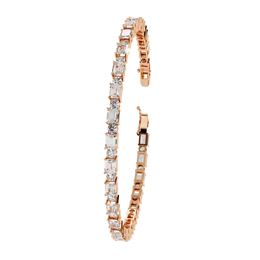 Elarose | 5.10Ct Lab-Grown Diamond Bracelet in 14K Gold – Romantic Radiance, Ethically Made