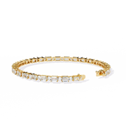 Elarose | 5.10Ct Lab-Grown Diamond Bracelet in 14K Gold – Romantic Radiance, Ethically Made