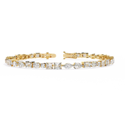 Stellavyn | 5.74Ct Lab-Grown Diamond Bracelet in 14K Gold – Celestial Shine, Earth-Friendly Beauty