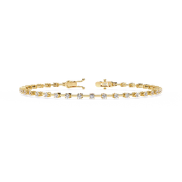 Solavie | 0.95Ct Lab-Grown Diamond Bracelet in 14K Gold – Radiant Soul, Eternally Refined