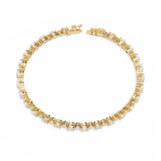 Alunari | 4.64Ct Lab-Grown Diamond Bracelet in 14K Gold – Luminous Whispers, Modern Grace