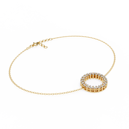 BrilliaLink | 0.15Ct Lab-Grown Diamond Bracelet in 14K Gold – Infinite Sparkle, Consciously Crafted