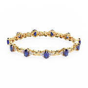 EternaGleam | 5.26Ct Lab-Grown Diamond Bracelet in 14K Gold – Shine Forever, Wear Consciously