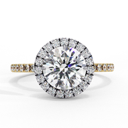 Vesperin | 2.90Ct Lab‑Grown Diamond Ring in 14K Gold – Evening Spark, Eternal Promise
