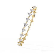 Elunara | 1.05Ct Lab-Grown Diamond Bracelet in 14K Gold – Celestial Grace, Ethically Luminous