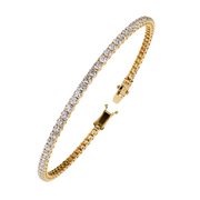 Seravelle | 3.89Ct Lab-Grown Diamond Bracelet in 14K Gold – Grace in Gold, Eternally Ethical