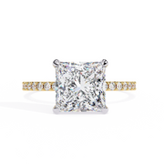 Aurelisse | 2.65Ct Lab-Grown Diamond Ring in 14K Gold – Golden Whisper, Ethically Radiant