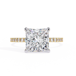Aurelisse | 2.65Ct Lab-Grown Diamond Ring in 14K Gold – Golden Whisper, Ethically Radiant