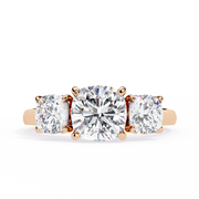 Virellia | 3.96Ct Lab-Grown Diamond Ring in 14K Gold – Graceful Radiance, Ethically Refined