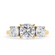Virellia | 3.96Ct Lab-Grown Diamond Ring in 14K Gold – Graceful Radiance, Ethically Refined