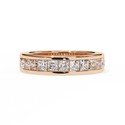 Celestique | 1.07Ct Lab-Grown Diamond 14K Gold Band – Stellar Shine, Mindfully Crafted