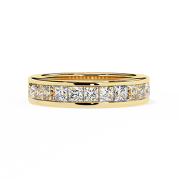 Celestique | 1.07Ct Lab-Grown Diamond 14K Gold Band – Stellar Shine, Mindfully Crafted