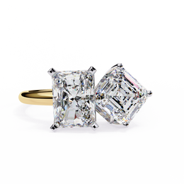 Solvarya | 4.17Ct Lab-Grown Diamond 14K Gold Ring – Radiant Fire, Consciously Forged