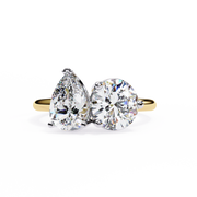 Virellia | 3.80Ct Lab-Grown Diamond 14K Gold Ring – Eternal Flame, Elegantly Ethical