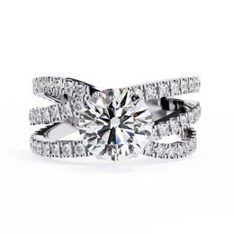 Aurielis | 1.63Ct Lab-Grown Diamond 14K Gold Ring – Radiant Harmony, Ethically Refined