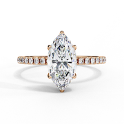 Lunarelle | 1.72Ct Lab-Grown Diamond Ring in 14K Gold – Celestial Radiance, Ethically Refined
