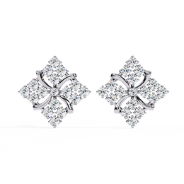 Aurellune | 0.77Ct Lab-Grown Diamond Earrings in 14K Gold – Starlit Grace, Ever Elegant