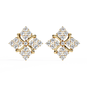Aurellune | 0.77Ct Lab-Grown Diamond Earrings in 14K Gold – Starlit Grace, Ever Elegant