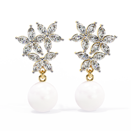 Auralisse | 2.39Ct Lab-Grown Diamond Earrings in 14K Gold – Whispered Light, Everlasting Elegance