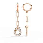 Oravelle | 0.54Ct Lab-Grown Diamond Earrings in 14K Gold – Eternal Spark, Grace Refined