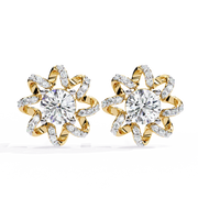 Aurevia | 1.93Ct Lab-Grown Diamond Earrings in 14K Gold – Glowing Grace, Forever Yours