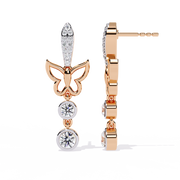 Solenyra | 0.55Ct Lab-Grown Diamond Earrings in 14K Gold – Celestial Spark, Timeless Grace