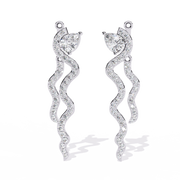 Lunessence | 0.84Ct Lab-Grown Diamond Earrings in 14K Gold – Moonlit Spark, Eternal Grace