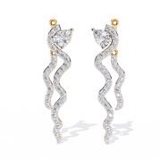 Lunessence | 0.84Ct Lab-Grown Diamond Earrings in 14K Gold – Moonlit Spark, Eternal Grace