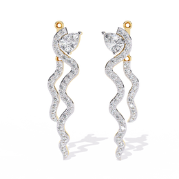 Lunessence | 0.84Ct Lab-Grown Diamond Earrings in 14K Gold – Moonlit Spark, Eternal Grace