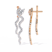 Lunessence | 0.84Ct Lab-Grown Diamond Earrings in 14K Gold – Moonlit Spark, Eternal Grace