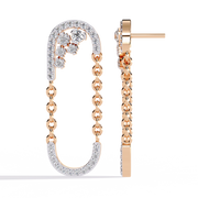 Elarivine | 0.48Ct Lab-Grown Diamond Earrings in 14K Gold – Infinite Glow, Gracefully Yours