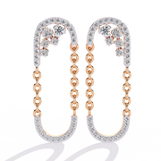 Elarivine | 0.48Ct Lab-Grown Diamond Earrings in 14K Gold – Infinite Glow, Gracefully Yours