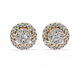 Solistra | 1.51Ct Lab-Grown Diamond Earrings in 14K Gold – Radiant Essence, Eternally Yours
