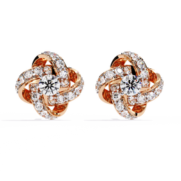 Lucelure | 0.88Ct Lab-Grown Diamond Earrings in 14K Gold – Radiant Light, Forever Alluring