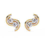 Elarisse | 2.05Ct Lab-Grown Diamond Earrings in 14K Gold – Glimmering Soul, Grace Eternal