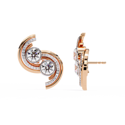 Elarisse | 2.05Ct Lab-Grown Diamond Earrings in 14K Gold – Glimmering Soul, Grace Eternal