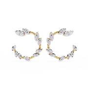 Lustrelith | 0.73Ct Lab-Grown Diamond Earrings in 14K Gold – Echoes of Light, Forever Refined