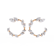 Lustrelith | 0.73Ct Lab-Grown Diamond Earrings in 14K Gold – Echoes of Light, Forever Refined