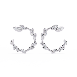 Lustrelith | 0.73Ct Lab-Grown Diamond Earrings in 14K Gold – Echoes of Light, Forever Refined