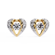 Élantria |  0.74Ct Lab-Grown Diamond Earrings in 14K Gold – Grace in Every Glimmer