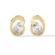 Veloura | 1.32Ct Lab-Grown Diamond Earrings in 14K Gold – Soft Sparkle, Bold Spirit