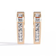 Lunistra |  0.83Ct Lab-Grown Diamond Earrings in 14K Gold – Moonlit Grace, Timeless Brilliance