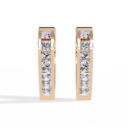 Lunistra |  0.83Ct Lab-Grown Diamond Earrings in 14K Gold – Moonlit Grace, Timeless Brilliance