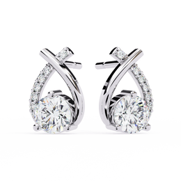 Oravelle | 1.27Ct Lab-Grown Diamond Earrings in 14K Gold – Ethereal Sparkle, Endlessly Yours