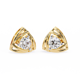 Auralith |  0.64Ct Lab-Grown Diamond Earrings in 14K Gold – Light You Can Feel