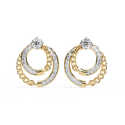 Elarien | 0.46Ct Lab-Grown Diamond Earrings in 14K Gold – Effortless Light, Eternal Charm