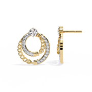 Elarien | 0.46Ct Lab-Grown Diamond Earrings in 14K Gold – Effortless Light, Eternal Charm