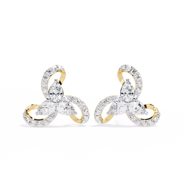 Velanora |  1.38Ct Lab-Grown Diamond Earrings in 14K Gold – Where Grace Meets Glow