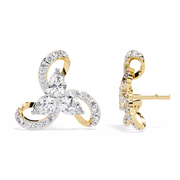 Velanora |  1.38Ct Lab-Grown Diamond Earrings in 14K Gold – Where Grace Meets Glow