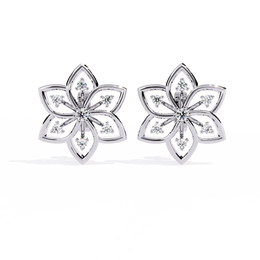 Aurielle | 0.10Ct Lab-Grown Diamond Earrings in 14K Gold – Gilded Light, Endlessly Yours